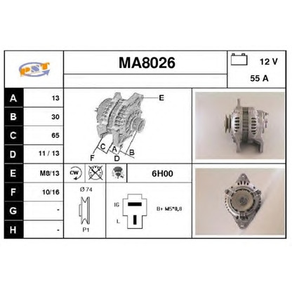 Foto Alternatore SNRA MA8026