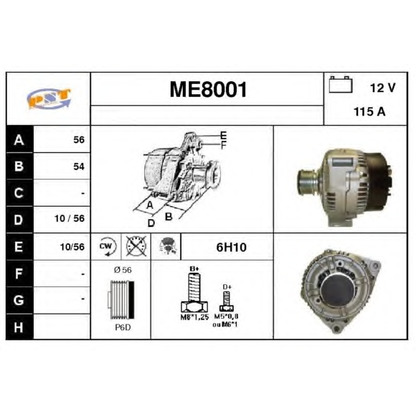 Foto Alternatore SNRA ME8001