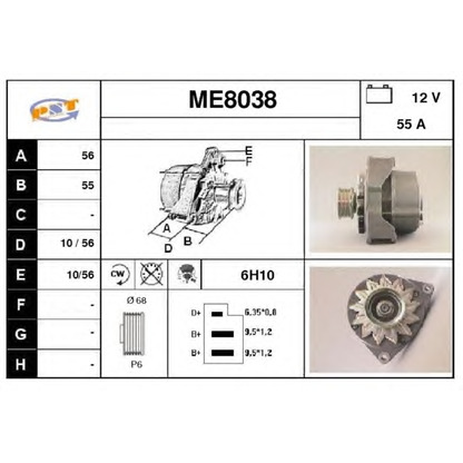 Photo Alternator SNRA ME8038