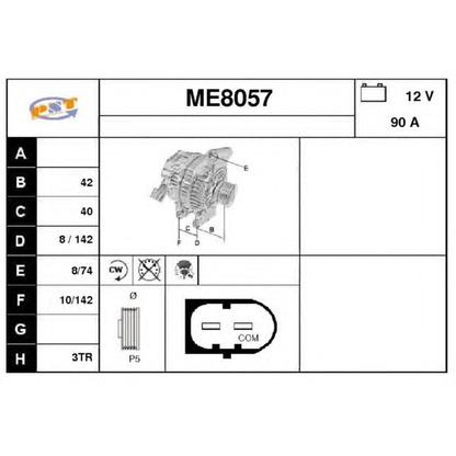 Zdjęcie Alternator SNRA ME8057