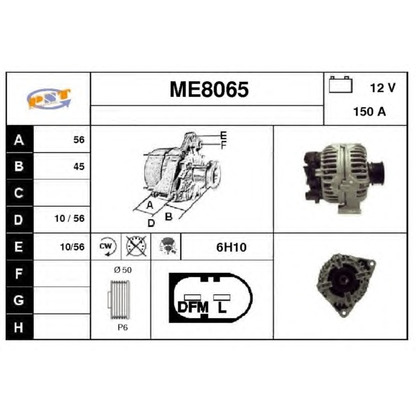 Foto Alternador SNRA ME8065