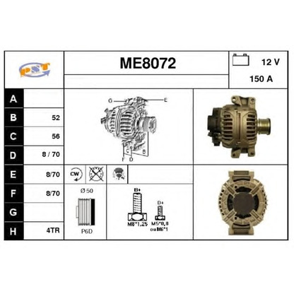 Foto Alternador SNRA ME8072