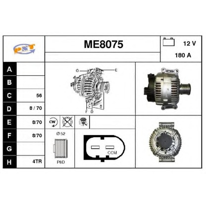 Zdjęcie Alternator SNRA ME8075