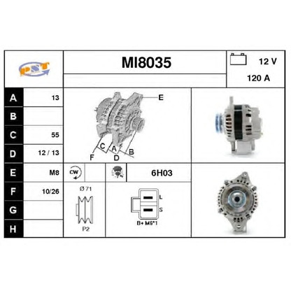 Foto Alternador SNRA MI8035