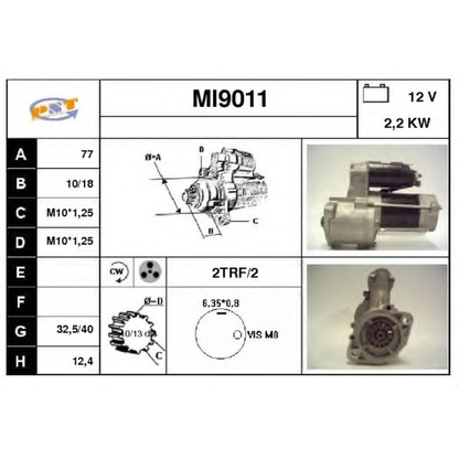 Foto Motor de arranque SNRA MI9011