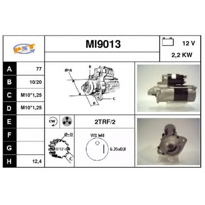 Foto Motor de arranque SNRA MI9013