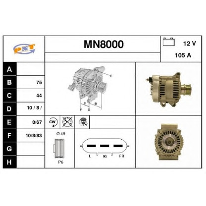 Zdjęcie Alternator SNRA MN8000