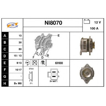 Zdjęcie Alternator SNRA NI8070