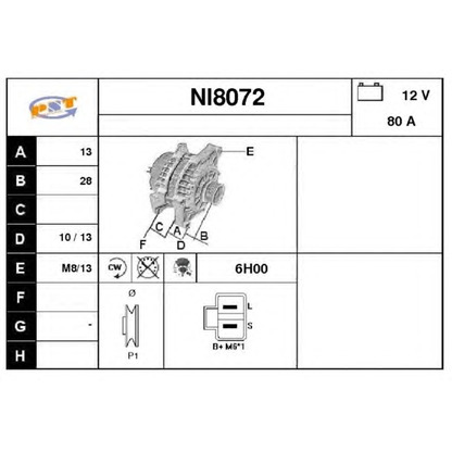 Foto Alternador SNRA NI8072