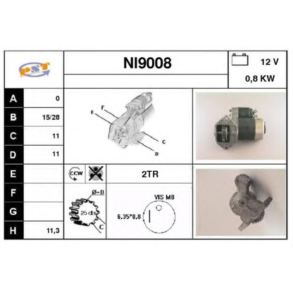 Foto Motor de arranque SNRA NI9008