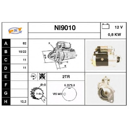 Фото Стартер SNRA NI9010