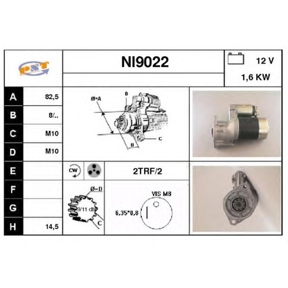 Foto Motor de arranque SNRA NI9022