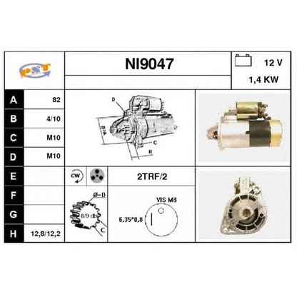 Foto Motor de arranque SNRA NI9047