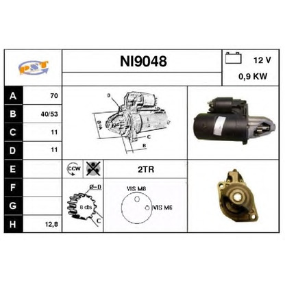 Foto Motor de arranque SNRA NI9048