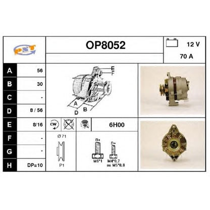 Foto Alternatore SNRA OP8052