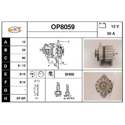 Photo Alternator SNRA OP8059