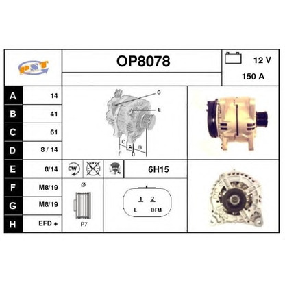 Photo Alternator SNRA OP8078