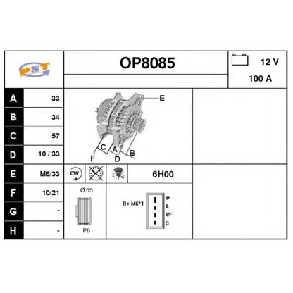 Foto Alternatore SNRA OP8085