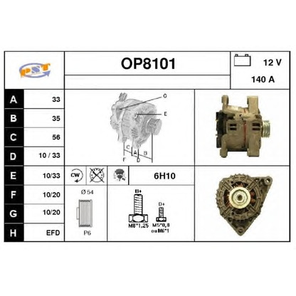 Photo Alternator SNRA OP8101