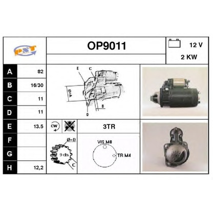 Foto Motor de arranque SNRA OP9011