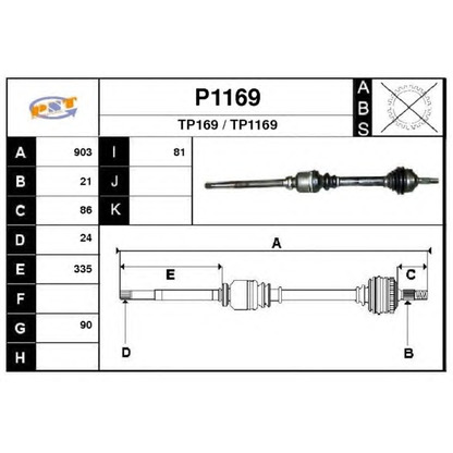 Photo Arbre de transmission SNRA P1169