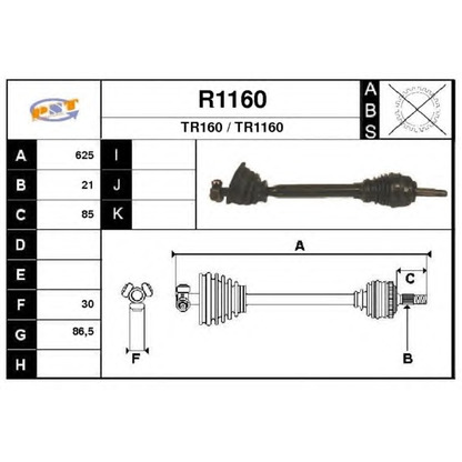 Foto Albero motore/Semiasse SNRA R1160