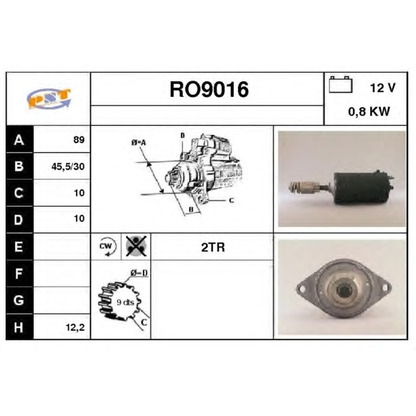 Foto Starter SNRA RO9016