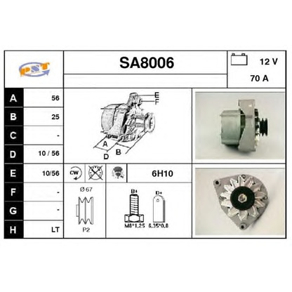 Photo Alternator SNRA SA8006