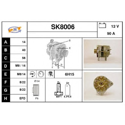 Foto Alternatore SNRA SK8006