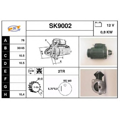 Foto Starter SNRA SK9002