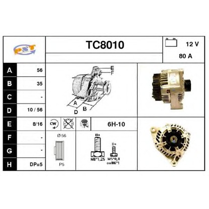 Photo Alternateur SNRA TC8010