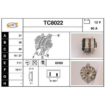 Zdjęcie Alternator SNRA TC8022