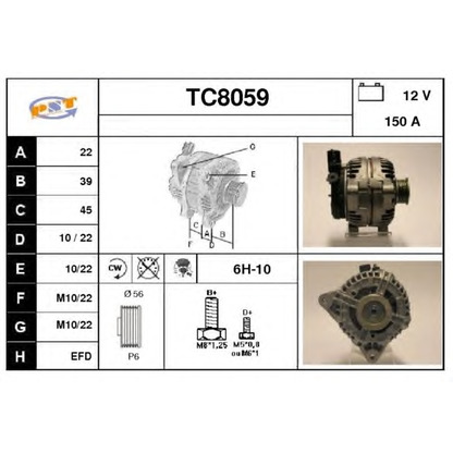 Photo Alternator SNRA TC8059