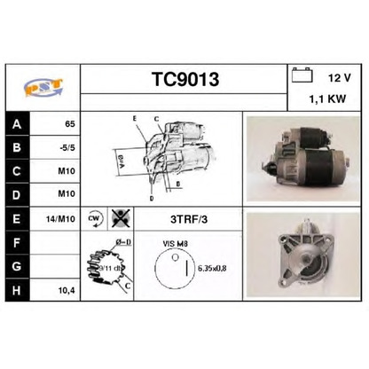 Photo Démarreur SNRA TC9013