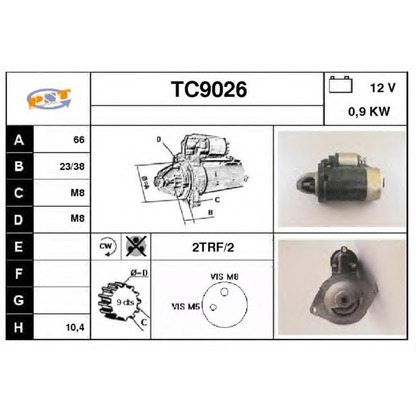 Foto Motor de arranque SNRA TC9026