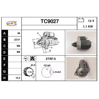 Фото Стартер SNRA TC9027