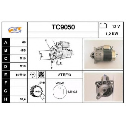 Foto Motorino d'avviamento SNRA TC9050