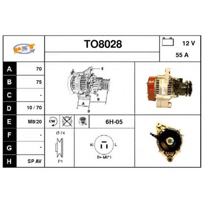 Zdjęcie Alternator SNRA TO8028