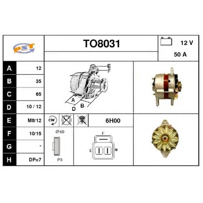 Foto Alternatore SNRA TO8031