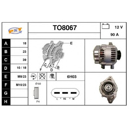 Photo Alternator SNRA TO8067