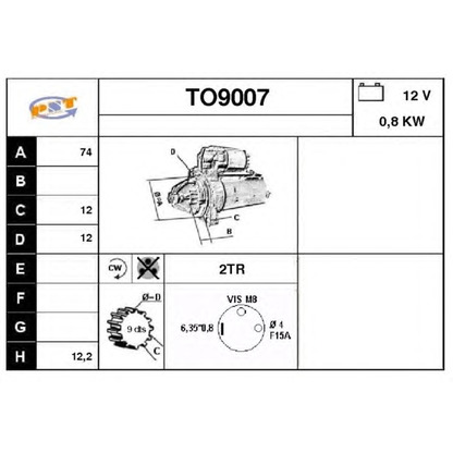 Foto Motorino d'avviamento SNRA TO9007