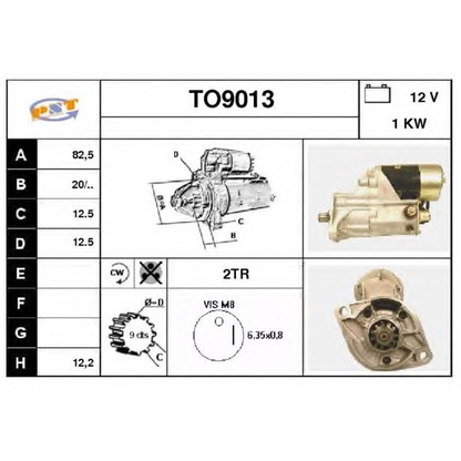 Foto Motor de arranque SNRA TO9013