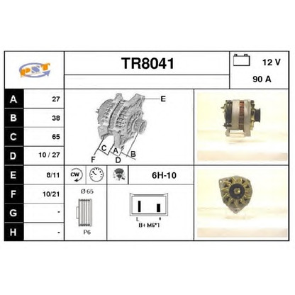 Zdjęcie Alternator SNRA TR8041