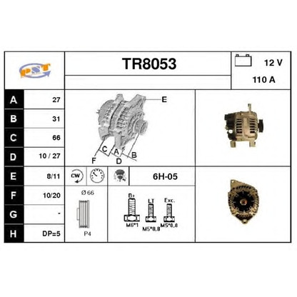 Photo Alternator SNRA TR8053