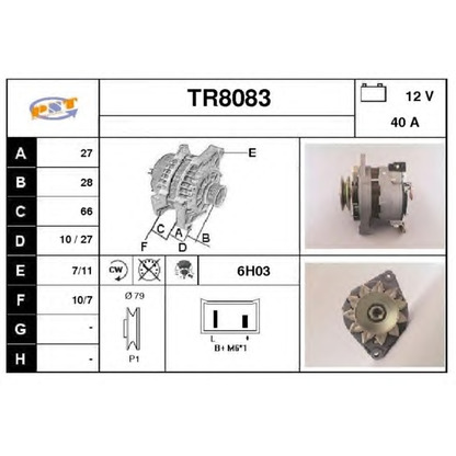 Foto Alternatore SNRA TR8083