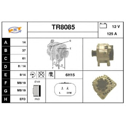 Foto Alternatore SNRA TR8085