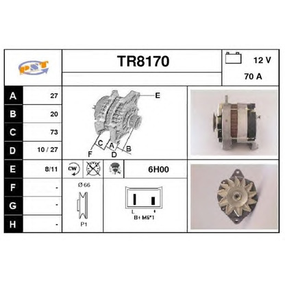 Photo Alternator SNRA TR8170