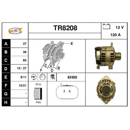 Photo Alternator SNRA TR8208