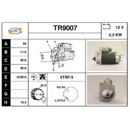 Photo Démarreur SNRA TR9007