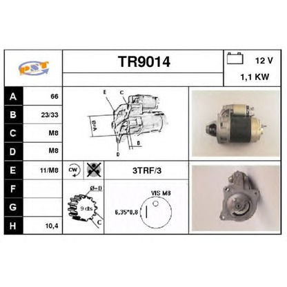 Фото Стартер SNRA TR9014